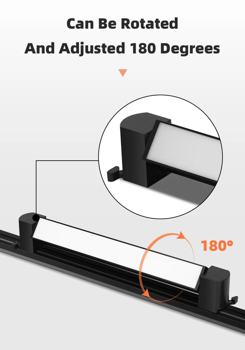 Description Picture 6 of itemTrack Light Home Decor Full Set Rail Track New Led Lamp Track Floodlight Shop Chandelier Lamp Bedroom House Rail Ceiling Light