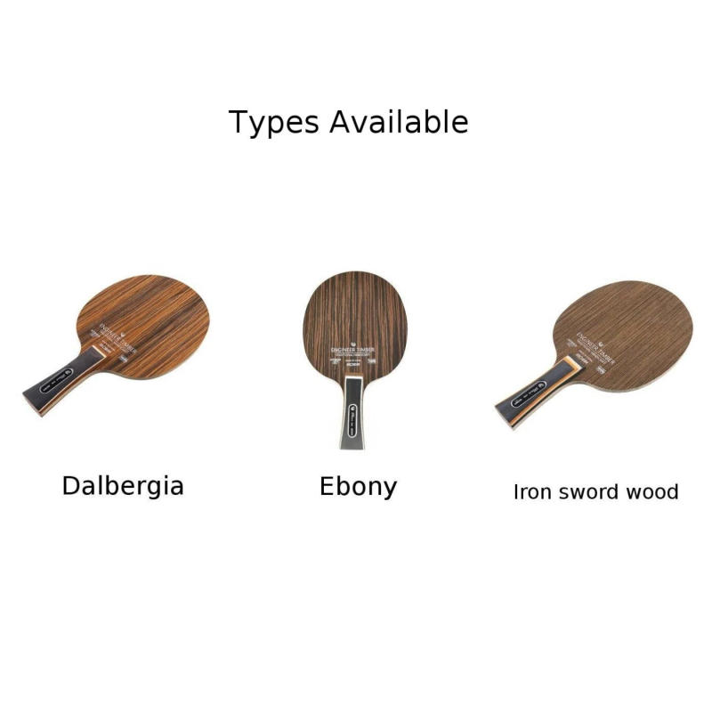 Description Picture 3 of itemEbony Wood Dalbergia Table Tennis Racket 5 Layers Ping Pong Blade Paddle Professional Horizontal board Ping Pong Racket