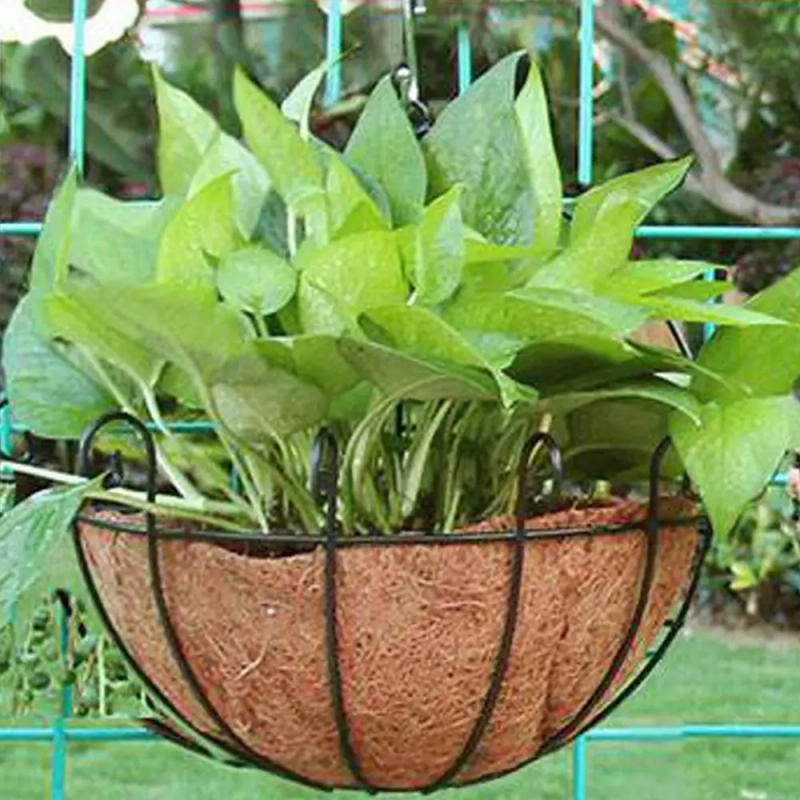 Description Picture 2 of itemDurable Hanging Basket Liner Planter Round Coconut Fiber Replacement Liners for Flower Pot Home Outdoor Garden Flower Holders