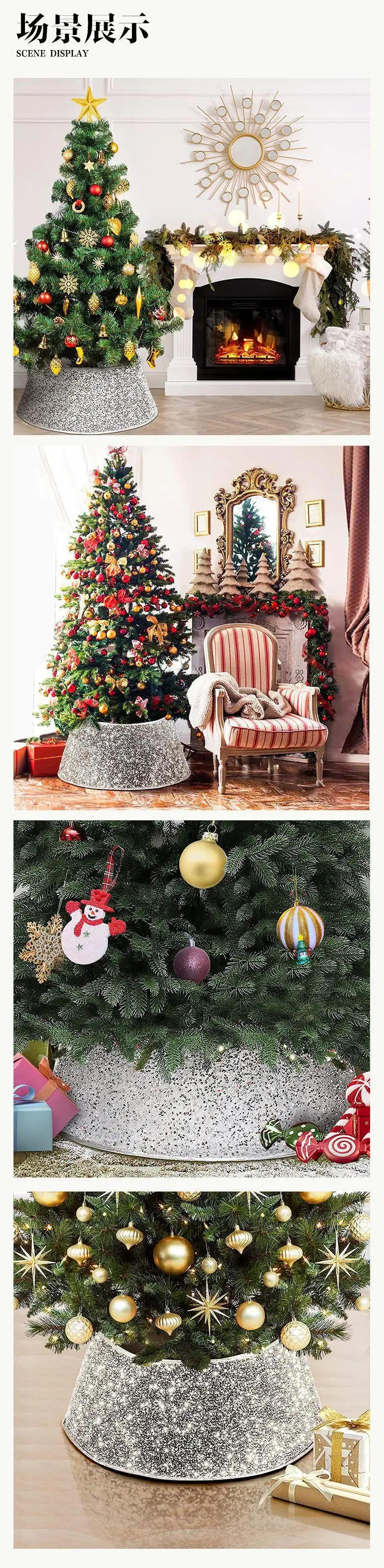 Description Picture 3 of itemChristmas Tree Decor Surround Base Merry Christmas Decorations for Home Xmas Ornaments Navidad Tree Skirts 2025 Happy New Year