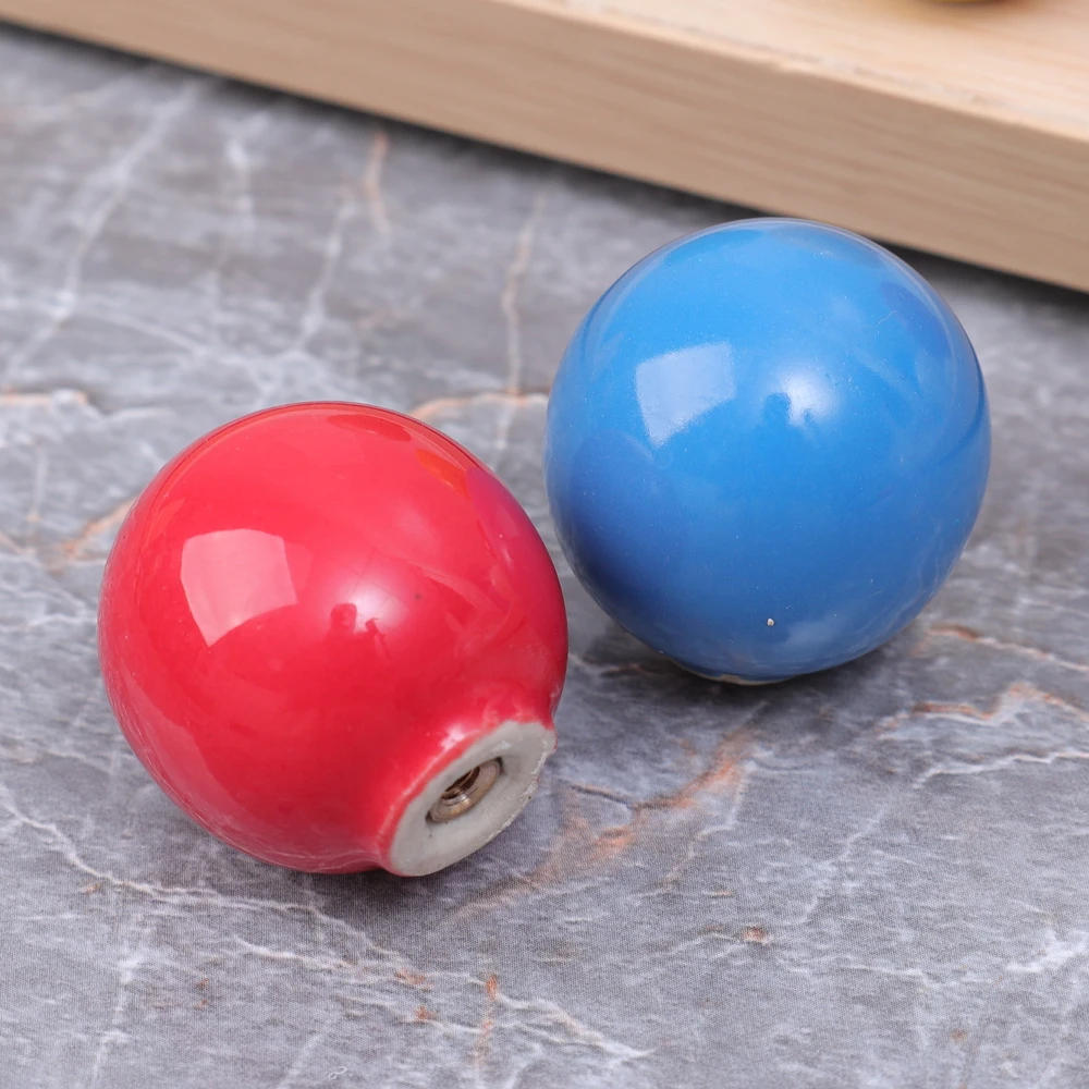 Description Picture 6 of item4/1Sets Round Ball Ceramic Door Knob Color Modern Decoration Dresser Cabinet Drawer Cute Handles Cupboard Furniture Door Pulls