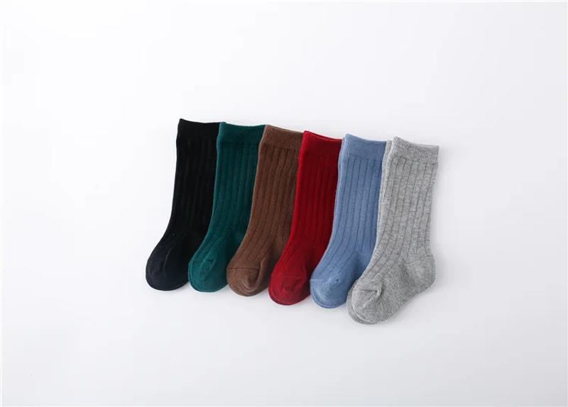 Description Picture 6 of item3Pairs/set Children's Socks For Girls Boys Cotton Casual Solid Baby Toddler Boy Girl Long Sock School Sport Kids Sock 0-5Years