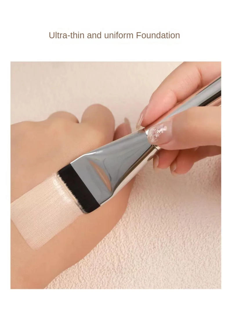 Description Picture 4 of itemMakeup Brush Short Flat Brush Head High Quality Liquid Foundation Makeup Brush Flat Foundation Brush Beauty Tools Contour Brush