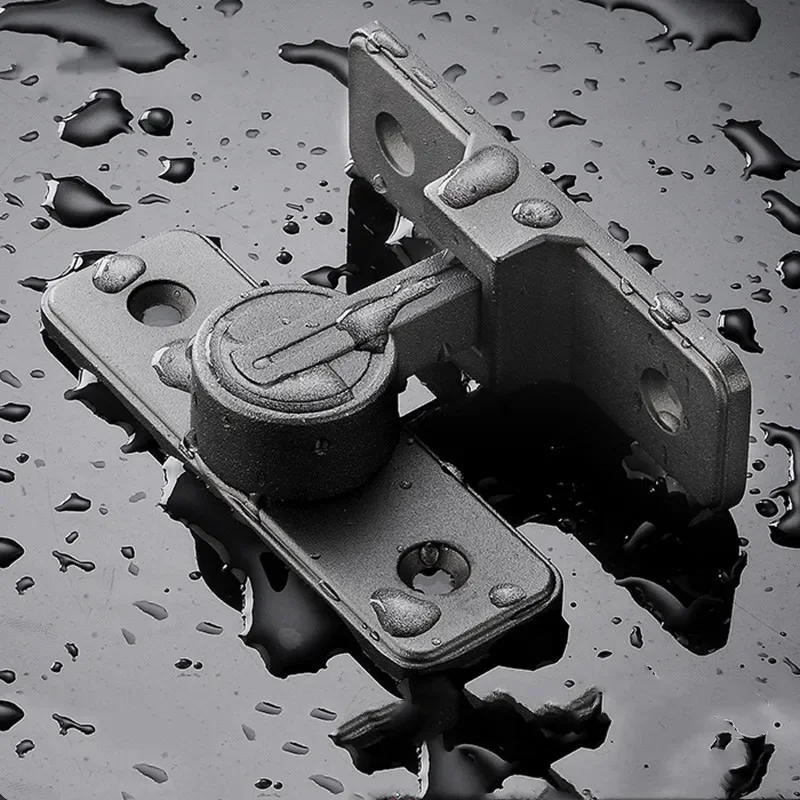 Description Picture 5 of itemZinc Alloy 90 Degree Door Buckle Punch-free Barn Lock Sliding Hasps Bathroom Bolt Home Hardware Accessories