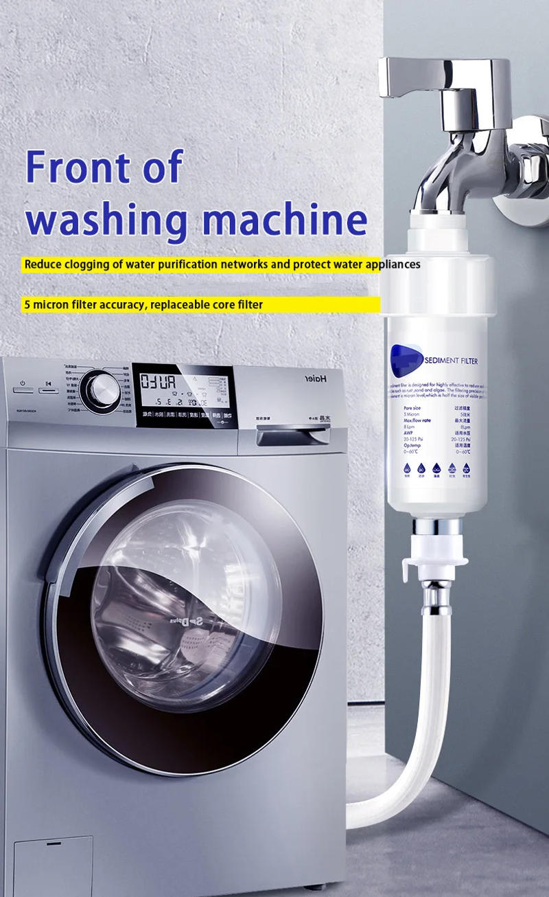 Description Picture 6 of itemWater Filter Purifier Shower Washing Machine Filter Under Sink Water Filtration System Tap Water Pre-chlorine Removal Filter