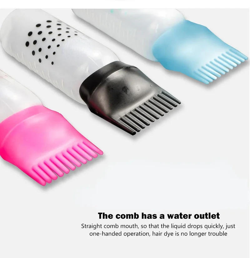 Description Picture 6 of itemHOT 1PCS 120ML Hair Dye Applicator Bottles Plastic Dyeing Shampoo Bottle Oil Comb Brush Styling Tool Hair Coloring Hair Tools