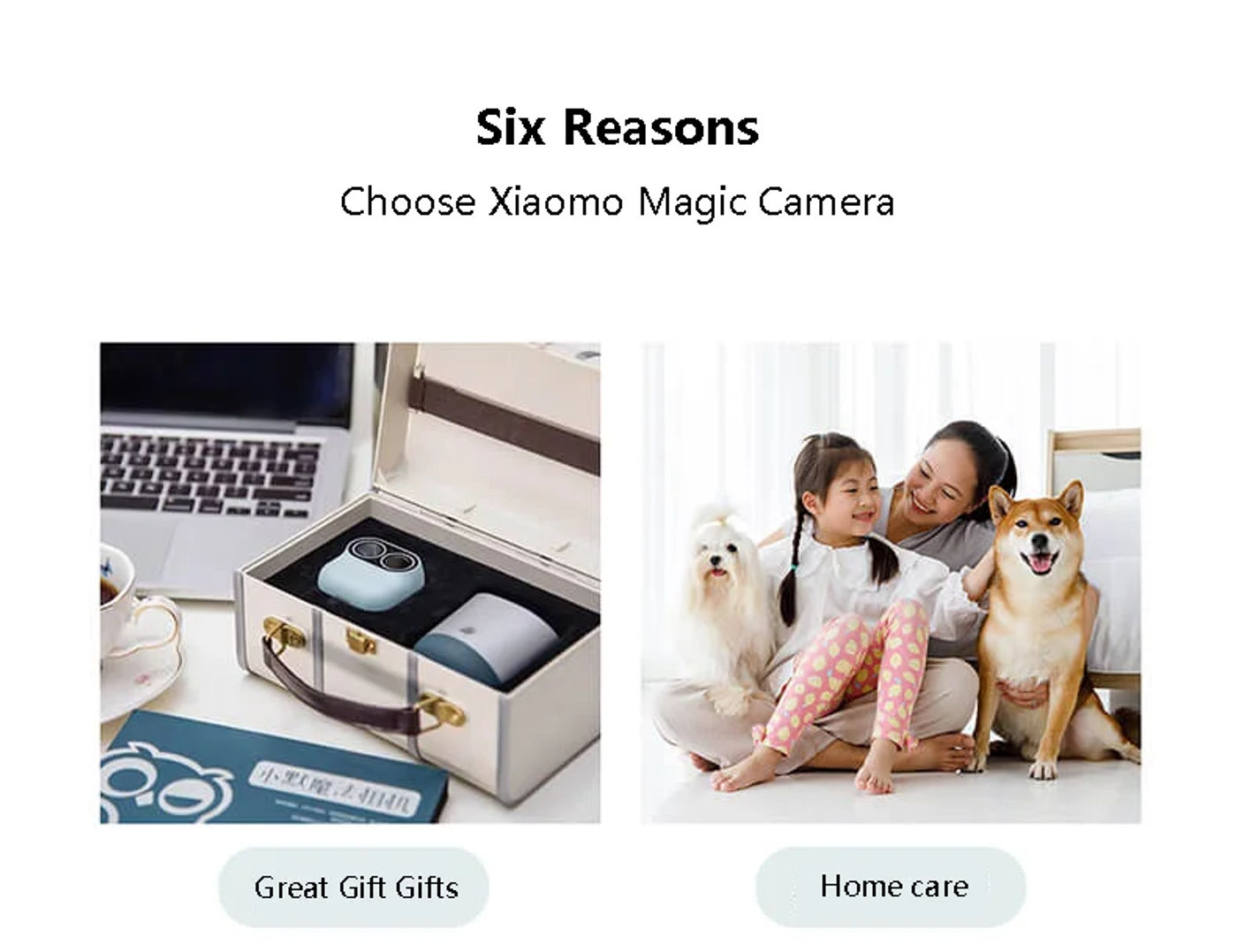 Description Picture 4 of itemXiaomo Magic Camera Vlog Camera 2.5K Intelligent Camera Household Wireless 360° PTZ Monitoring AI Wifi Infrared Night Vision