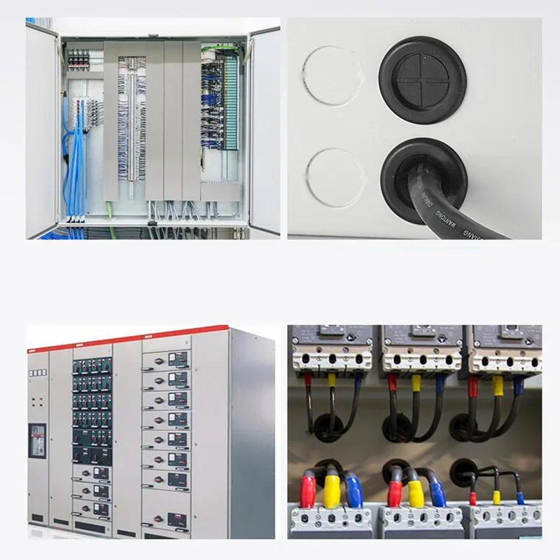 Description Picture 3 of itemGrooved Rubber Gasket single-sided flat guard coil Electric box inlet outlet O Seal Ring hole Plug Dust cover cable wire grommet