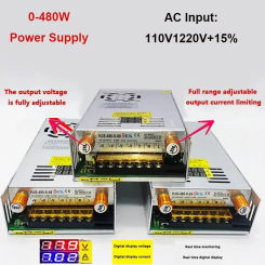 AC DC Transformers 220V To 5V 12V 24V Switching Power Supply Adjustable 36V 48V 60V 80V 120V 160V 220V 480W Digital Display