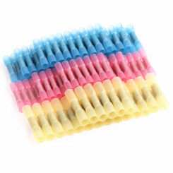 10/50/100pcs Electrical Heat Shrink Butt Crimp Terminals Solder Seal Wire Connectors Terminal Automotive Insulated Waterproof