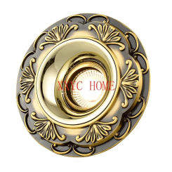 European-Style Copper Spotlight Led Ceiling Lamp Living Room Downlight Embedded Home Headless Lamp Dining Room Bedroom Hole Lamp