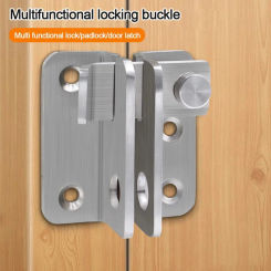 Anti-theft Sliding Door Lock Bolts Durable Padlock Clasp Stainless Steel Door Latch Catch Lock Gate Safety Lock Home Hardware