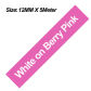 White on Berry Pink