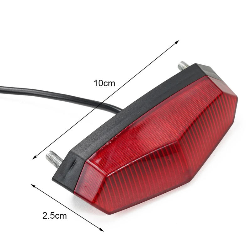Description Picture 3 of item24-60V E-Bike Rear Light Highlight Tail Light LED Safety Warning Rear Lamp Scooter Ebike Taillights Electric Bicycle Accessories