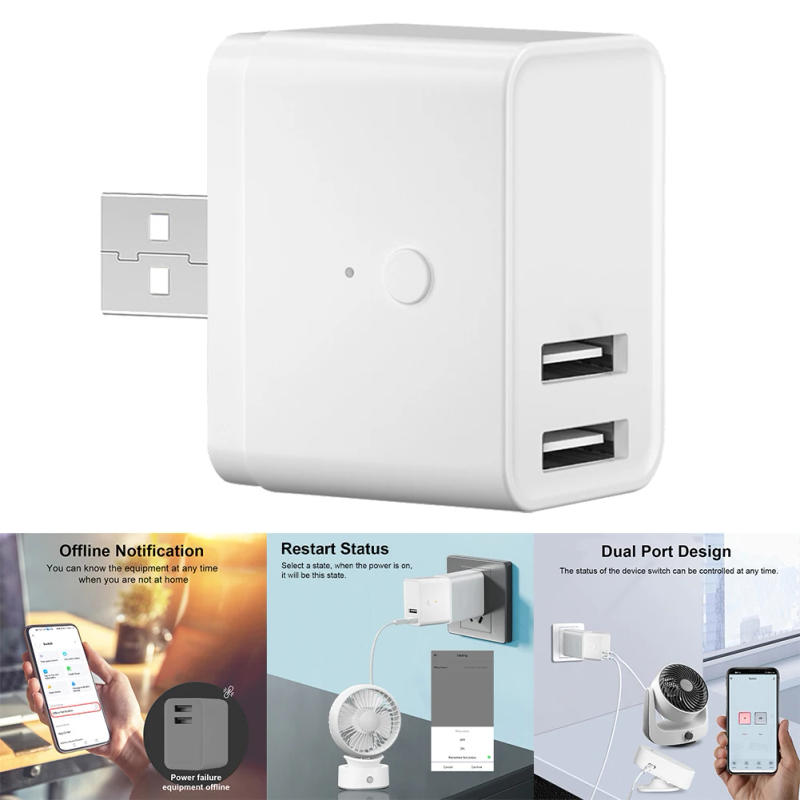 Description Picture 2 of itemUSB Smart Switch Wifi Power Adapter For Tuya App Remote Control Timer Switch Electrical Supplies Remote Control Timer Switch