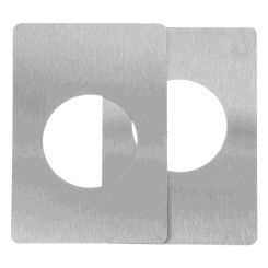 2 Pcs Ball Lock Door Reinforcement Plate Stainless Steel Plates Hinge Repair Board