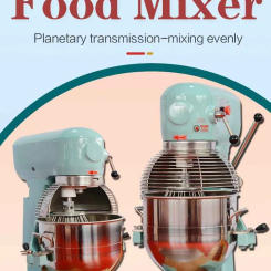 Commercial 10L Dough Mixer and Egg Beater - Automatic Kneading and Beating Machine for Bakeries