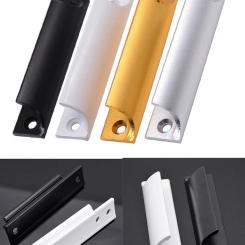 1pcs Aluminum Screen Door Handle Non-fading Aluminum Alloy Casement Cabinet Door Handle For Cabinet Balcony Doors