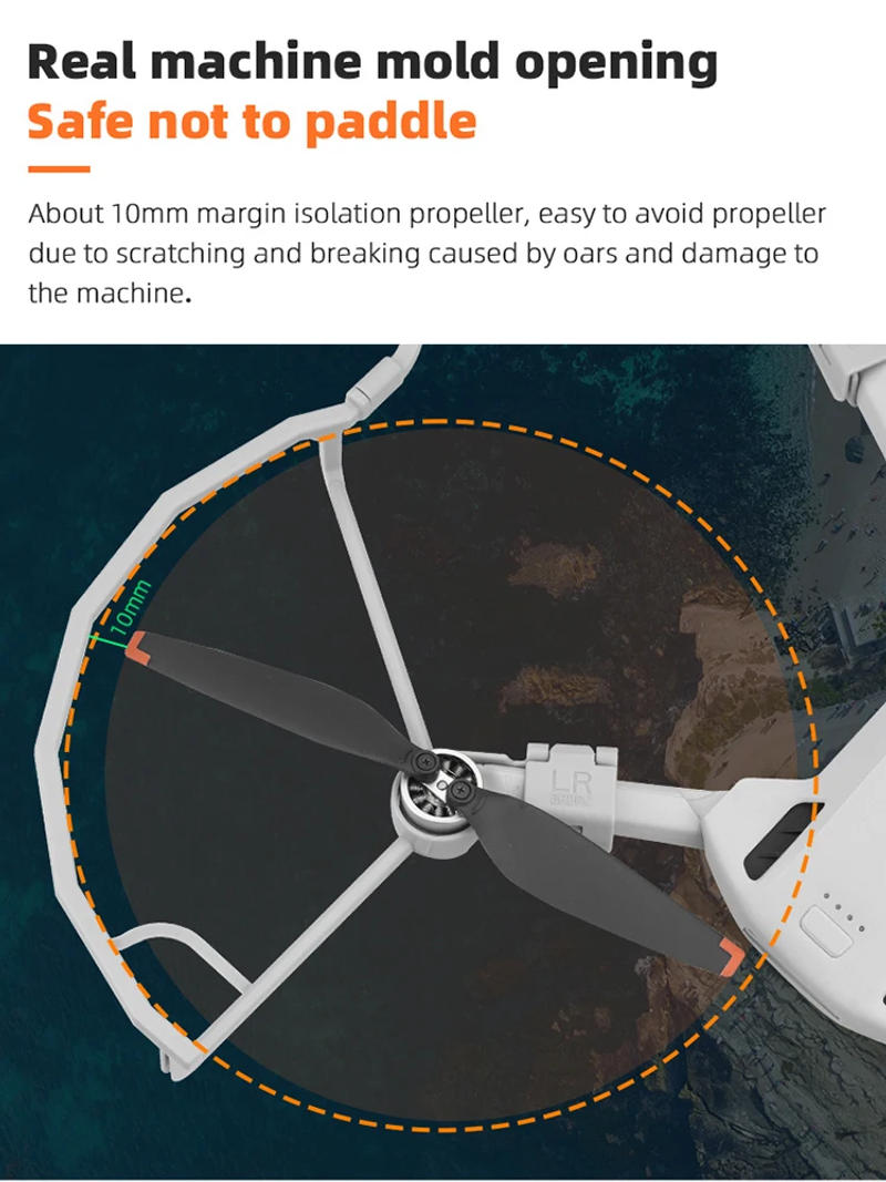 Description Picture 3 of itemPropeller Guard Props Blade Protector Cover Ring Landing Gear Leg for DJI Mini 3/Mini 3 Pro Crash Drone Protective Accessories