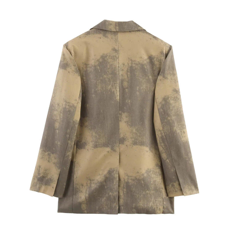 Description Picture 5 of itemUNIZERA women's suit jacket with fashionable printed single button long sleeved style summer new suit jacket