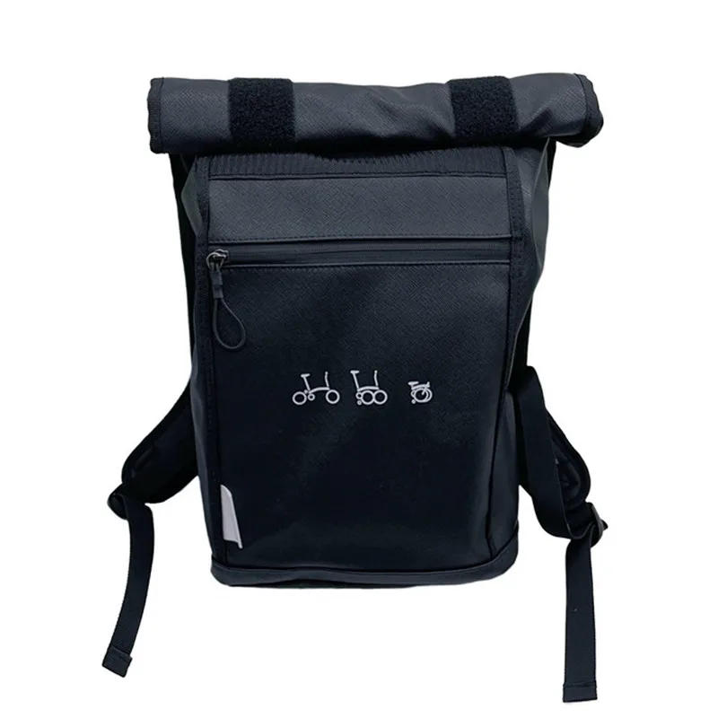 Description Picture 6 of itemFolding Bike Front Bags & Panniers Use For Brompton Birdy Bicycle Storage Bag handbag With Bags Aluminum Mount