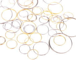 100Pcs 11MM 12MM 13MM 15MM 20MM 30MM Round Stainless Steel Ring For Chandelier Crystal Bead Pendant Part Light Curtain Connector
