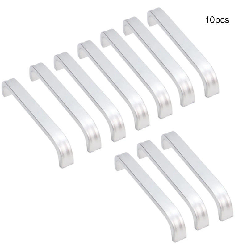 Description Picture 5 of itemDoor Knobs Cabinet Handle 10pcs/set Aluminum Alloy Door Knob Electroplating Handle Silver Color Home Improvement