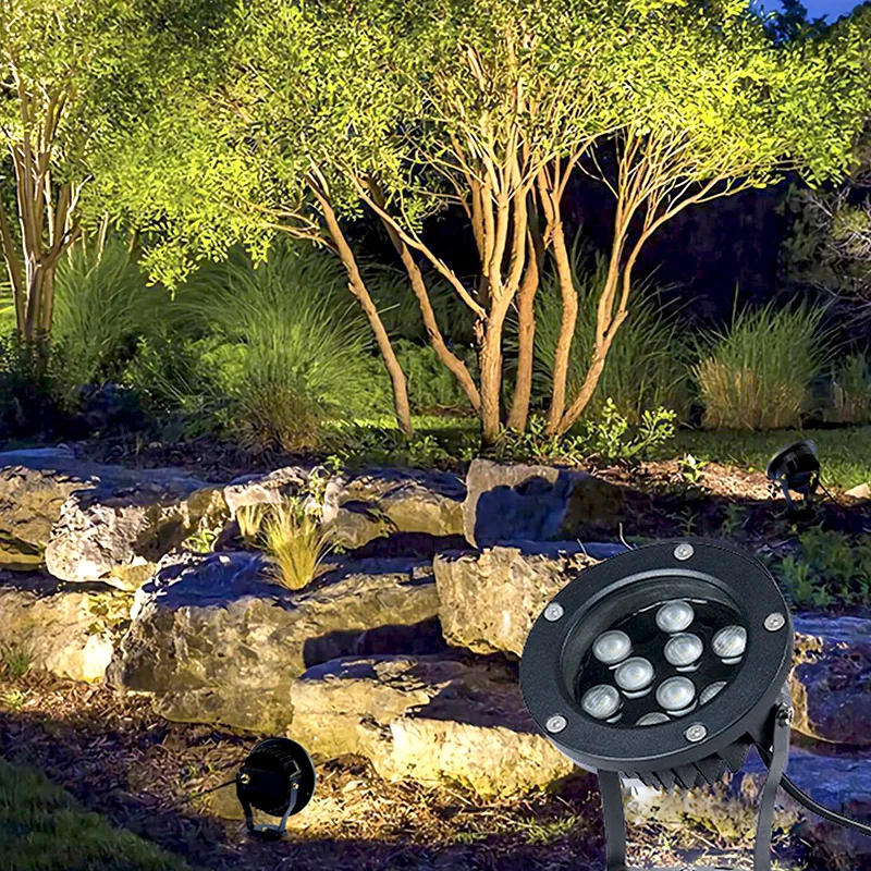 Description Picture 2 of item9 Lamp Bead LED Outdoor Waterproof High-Bright Spotlight Garden Landscape Light 9W85-265V Tree Light Lawn Light Floodlight LT101