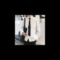 Vintage Black Blazer Jacket Men's Loose-fit Western-style Casual Suit Top High-end Feel Korean Version Single Piece