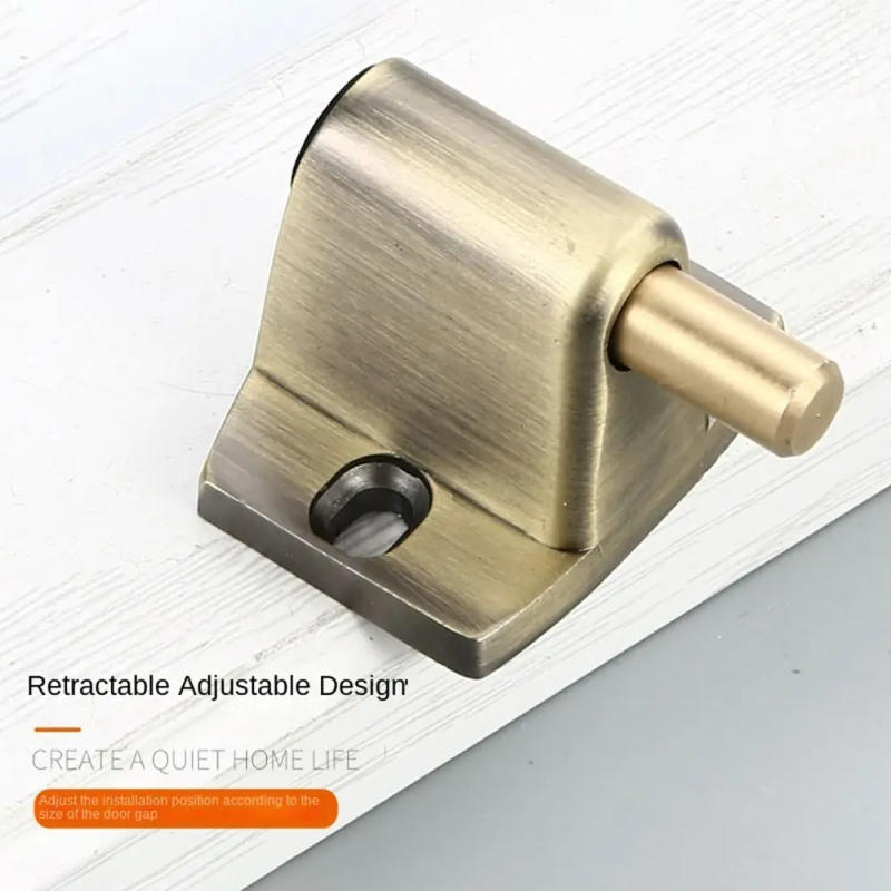 Description Picture 6 of itemNew Zinc Alloy Mechanical Door Stopper Heavy Duty Non-punch Door Holder Adjustable Anti-collision Door Stop Furniture