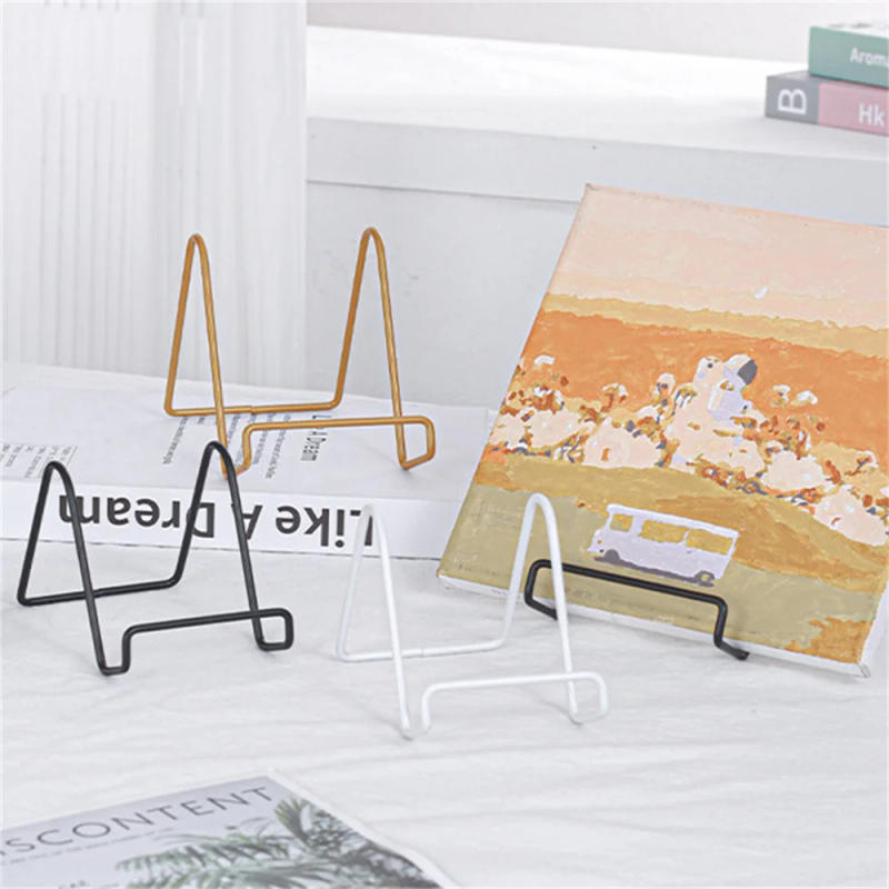 Description Picture 3 of itemIron Art Magazine Display Stand Dish Rack Plate Picture Frame Wedding Photo Book Pedestal Holder Home Decor Storage Ornaments