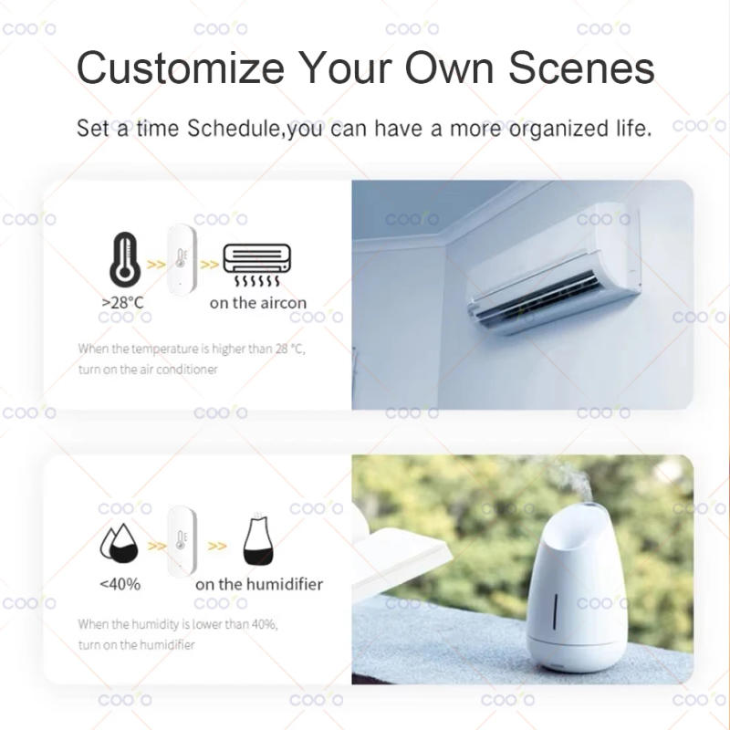 Description Picture 6 of itemZigBee Smart Temperature And Humidity Sensor eWeLink App Remote Monitor For Smart Home Work With Z2M Alexa Google Yandex Alice