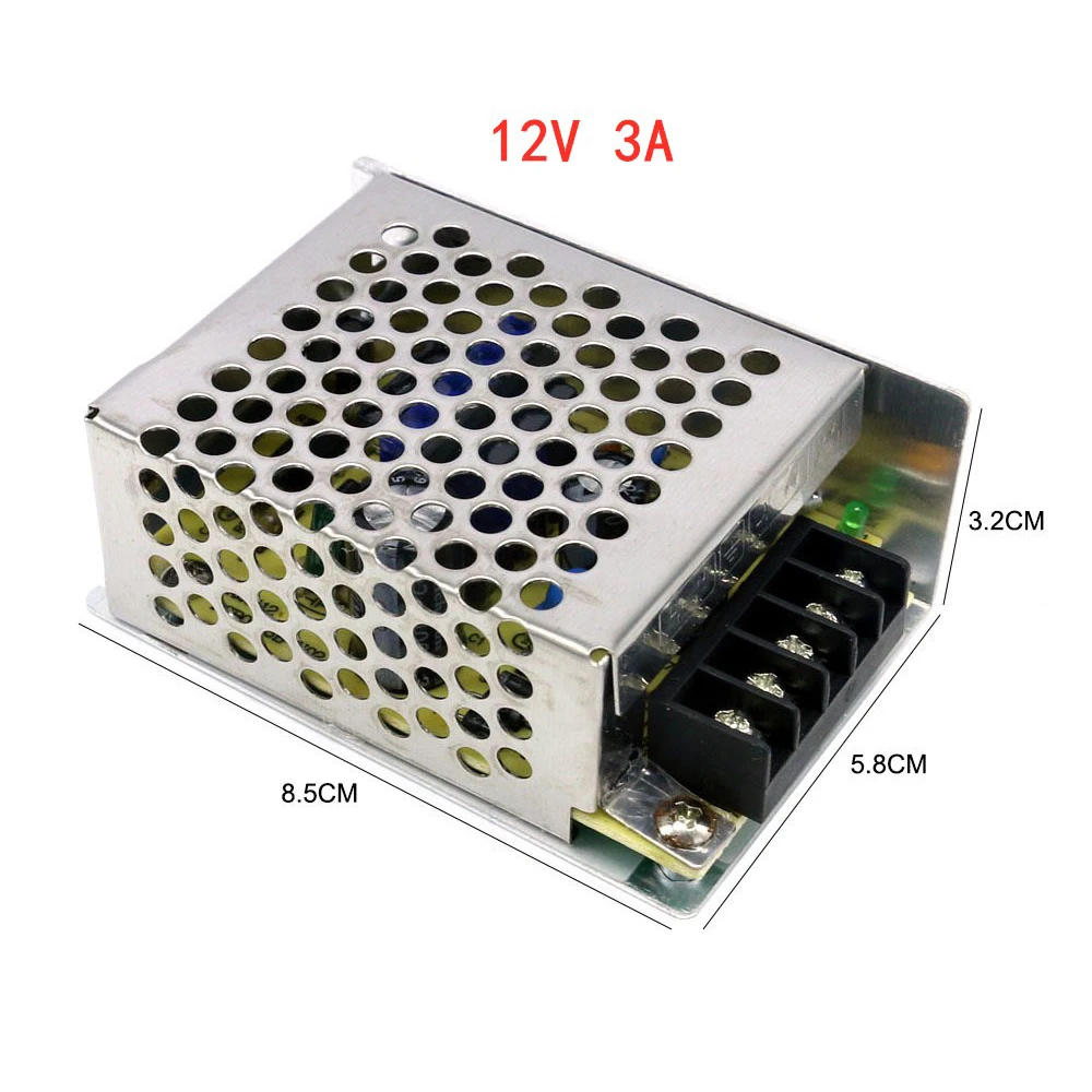 Description Picture 5 of item12V 1A 2A 3A Switching Power Supply Source Transformers AC 220V To DC 12V LED SMPS Power Supply 12 V Volt For LED Strip CCTV