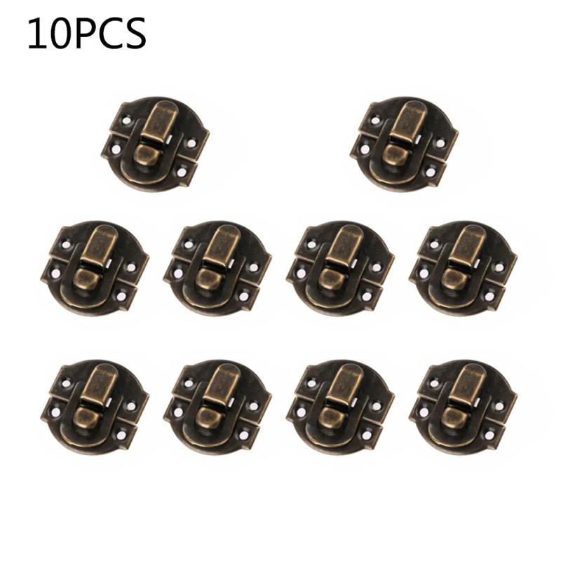 Description Picture 2 of itemToggle Latch Clasp Clip Trunk Catch Lock Mailbox Mini Tool 10pcs Accessories Box Hasps Iron Latch Clasp Useful
