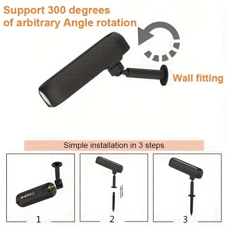 Description Picture 6 of item1pc Solar Lights Outdoor Waterproof LED Color Changing Solar Spot Lights Spotlight Yard Garden Patio Lawn Landscape Light