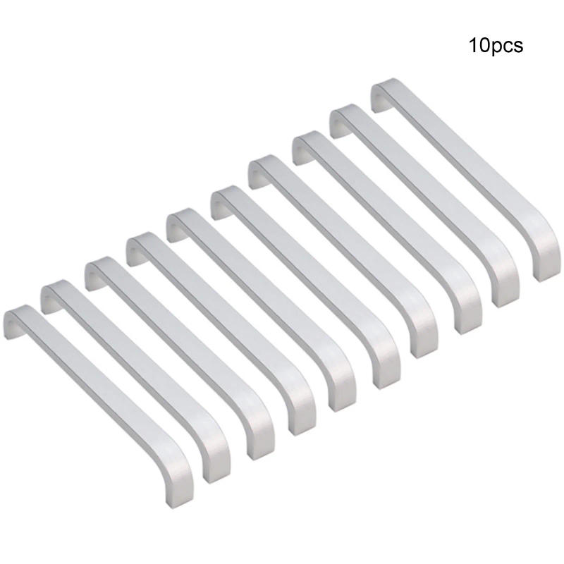 Description Picture 2 of itemDoor Knobs Cabinet Handle 10pcs/set Aluminum Alloy Door Knob Electroplating Handle Silver Color Home Improvement