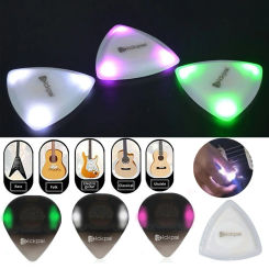 Electric Guitar Touch Luminous LED Glowing Replacement Guitar Pick Ukulele Bass Plectrum Stringed Instruments Non-Slip Parts