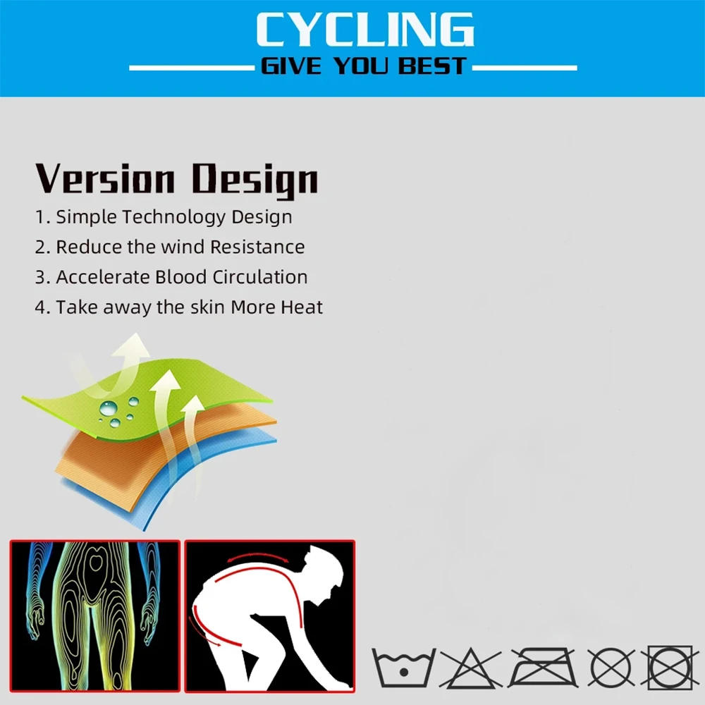 Description Picture 3 of itemCycling Bib Men's Jersey 2023 Summer Mtb Male Clothing Man Bicycle Outfit Set Shorts Uniform Cycle Bike Pants Gel Suit Clothes