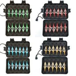 Hunting Broadheads +Box 100grain Arrowheads Screw-in Arrow Heads Tips 6pcs ,12pc