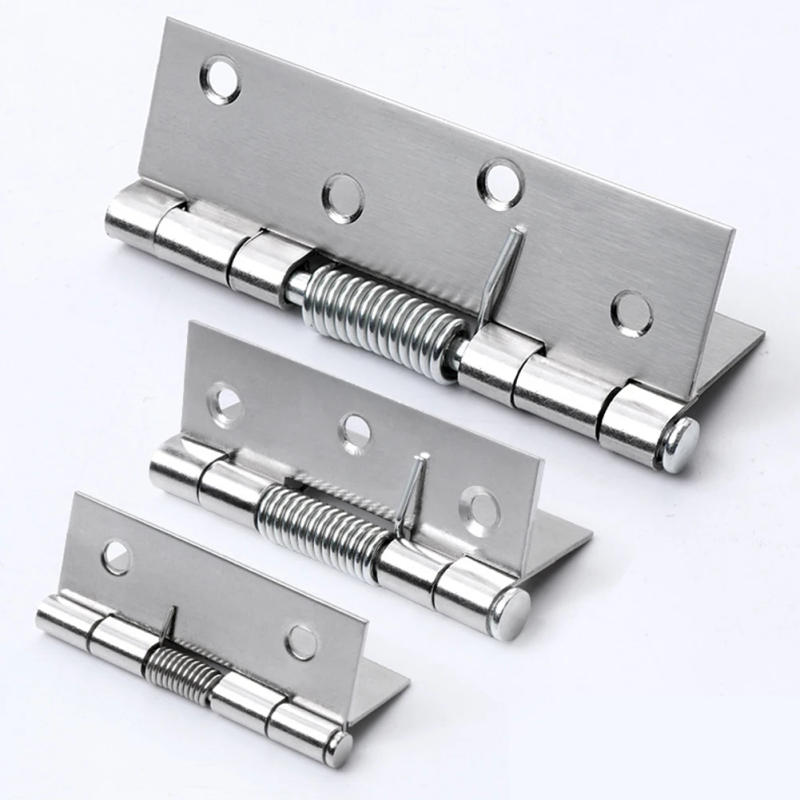 Description Picture 3 of item2pcs Self Closing Spring Hinge Stainless Steel Door Hinges For Cabinets Jewelry Boxes Furniture Hardware Supplies