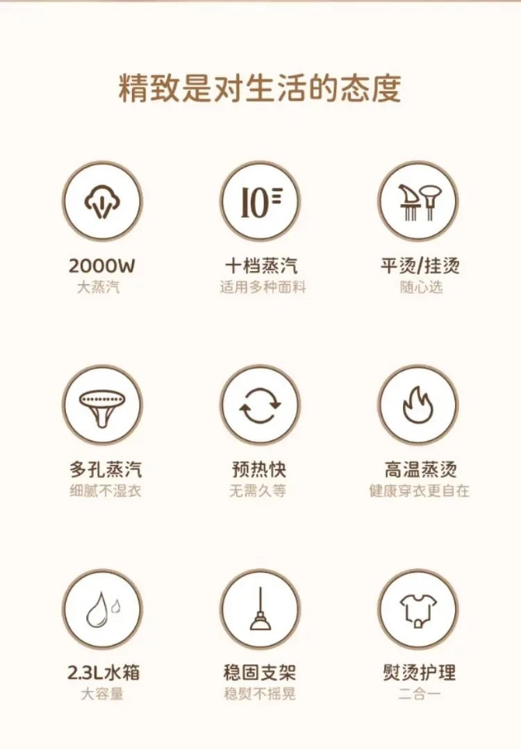 Description Picture 4 of item220V Model Mini Handheld Garment Steamer for Home Use with Vertical Steam Ironing Function ALC