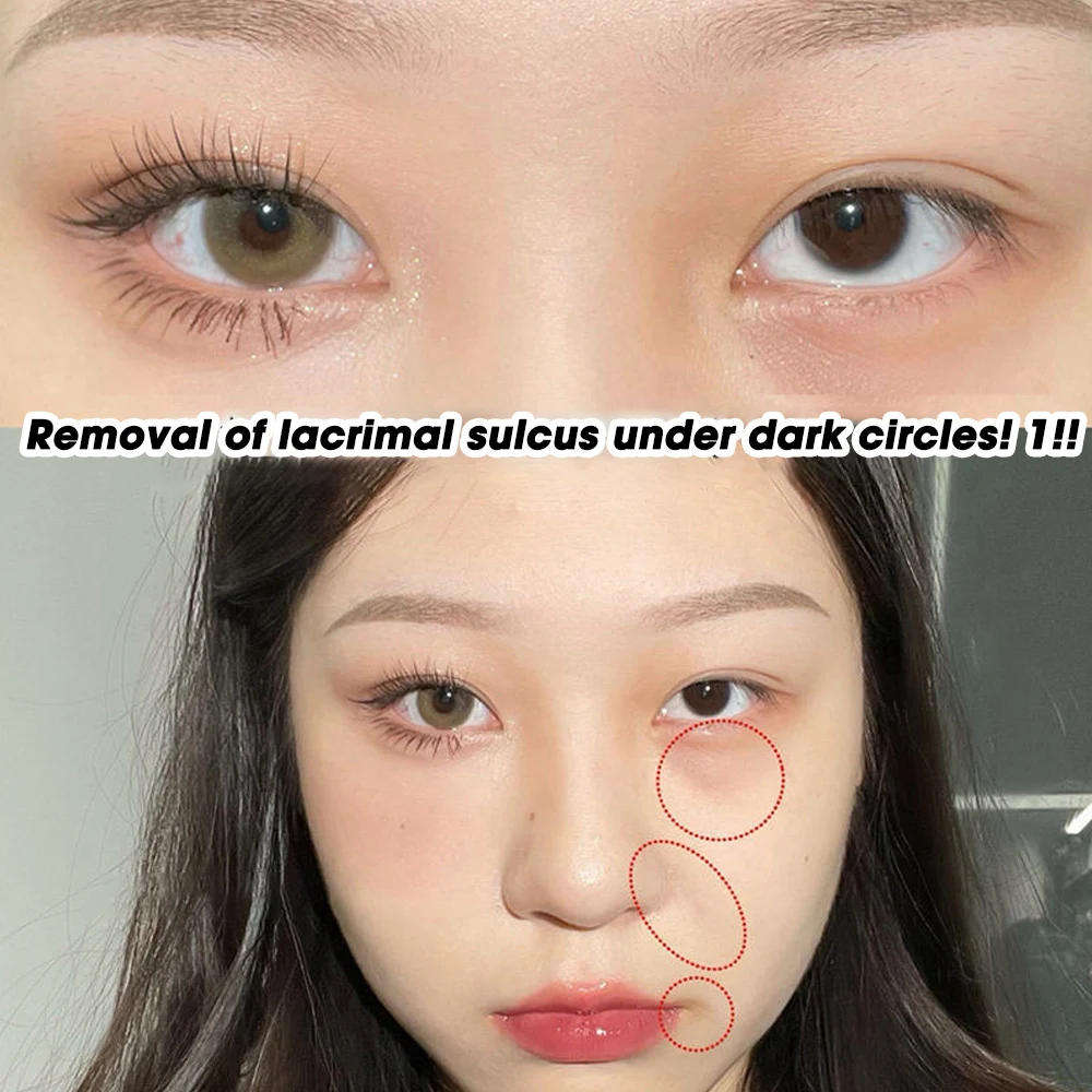 Description Picture 2 of item3 Colors Contour Concealer Palette with Brush Moisturizing Full Coverage Acne Spot Dark Circles Concealer Cream Makeup Cosmetics