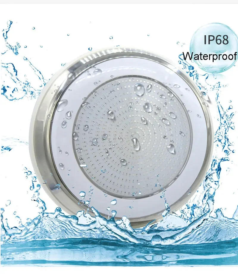 Description Picture 3 of itemLED Swimming Pool Light 25W 35W 45W 55W 65W IP68 Waterproof AC/DC12V Outdoor RGB UnderWater Light Pond LED Piscina Luz Spotlight