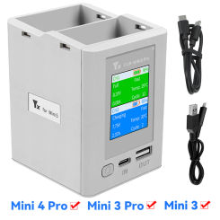 Two-way Digital Display Charging Hub Battery Intelligent Charger for DJI Mini 4 Pro/Mini 3 Pro Charging Butler Power Bank Drone
