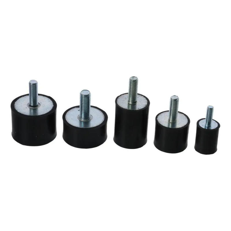 Description Picture 2 of itemPractical M6 M8 M10 Thread Rubber Mounts Black Cylindrical Shock Absorber Crash Pad Damper Water Pumps