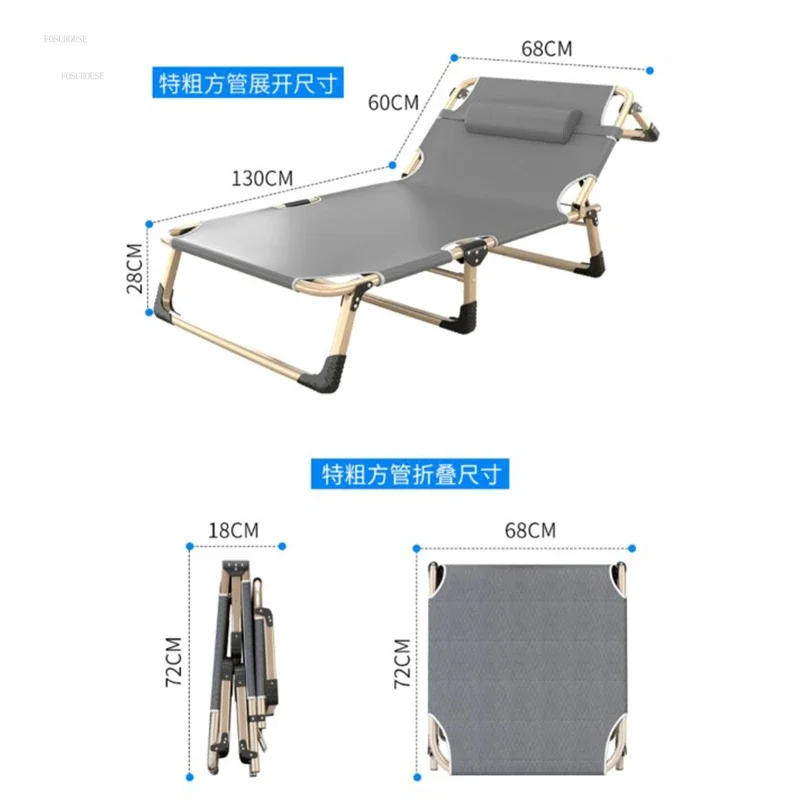 Description Picture 5 of itemLuxury Folding Beds Single Bed Home Bedroom Furniture Multi-functional Marching Bed Recliner Office  Lunch Break Bed p