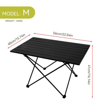 Portable Outdoor Folding Camping Table Ultralight Foldable High Strength Aluminum Alloy For Party Picnic Fishing