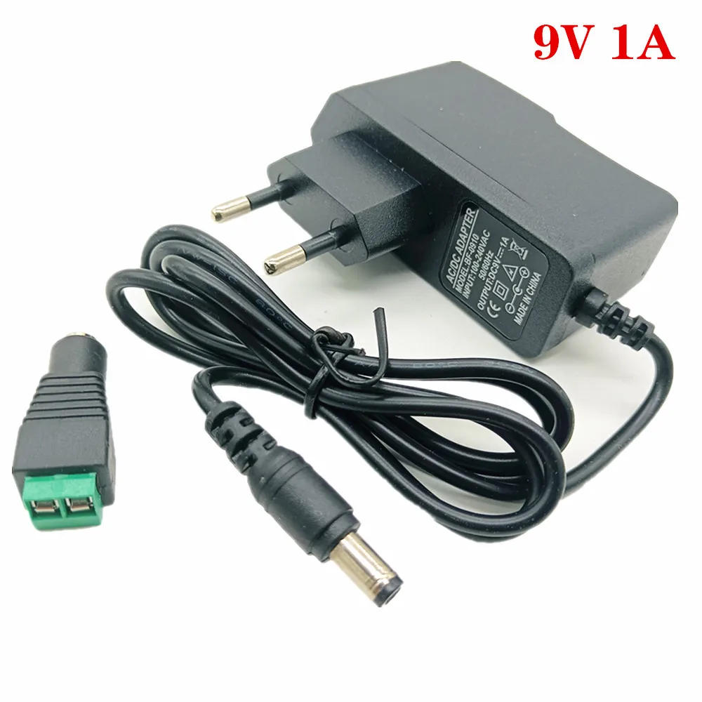 Description Picture 4 of item12v DC100-240V AC to DC Power Adapter For Charger 3V 4.5V 5V 6V 7.5V 9V 12V 0.5A 1A 2A 3A EU US Plug 5.5 mm x 2.1 mm