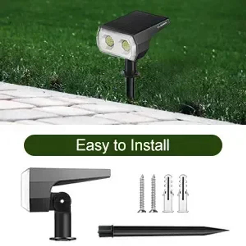 Description Picture 4 of itemNewest 48 LEDs Solar Lighst Outdoors Landscape Spotlights Wireless Waterproof Outdoor Solar Spotlights for Yard Garden Patio Hot