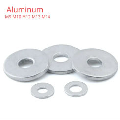 10/50/100pcs Aluminum Flat Washers Sealing Ring Gaskets Plug Oil Seal Fittings M9 M10 M12 M13 M14 Thickness 0.5 1 1.5 2 3 mm